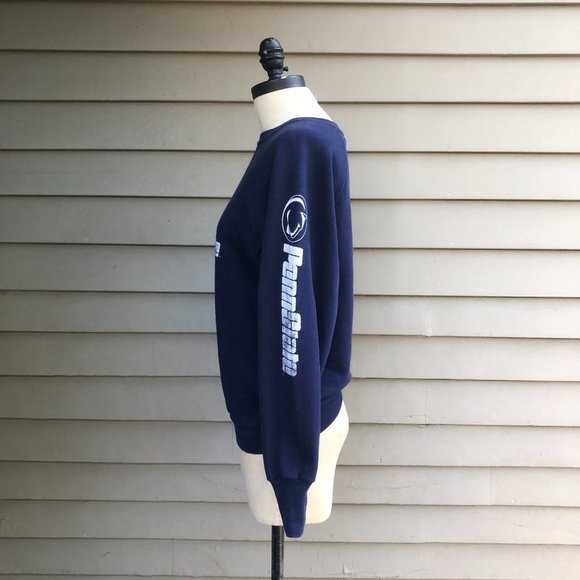 Vintage 80s Penn State Crewneck Crew Neck Sweatshirt Pullover Signal USA S/M - Picture 12 of 17